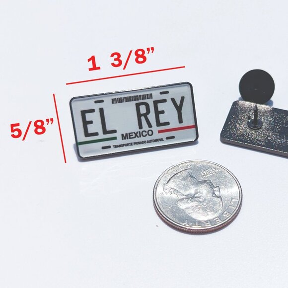 Pin El Rey Pin For Caps Clothing Enamel Badge El Rey Plate Mexican Pin Mexico - Picture 5 of 5